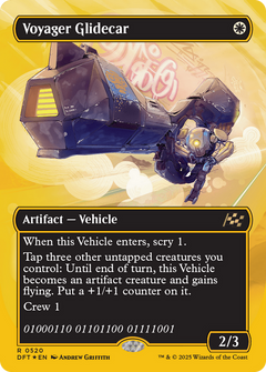 Voyager Glidecar (Borderless) (First-Place Foil) (520) [Aetherdrift] foil - Deck Out Gaming