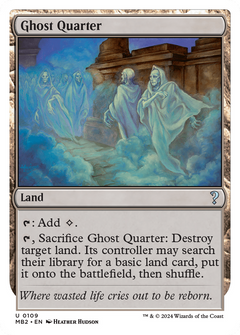 Ghost Quarter (White Border) (109) [Mystery Booster 2] - Deck Out Gaming