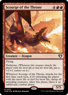 Scourge of the Throne (253) [Commander Masters] foil - Deck Out Gaming