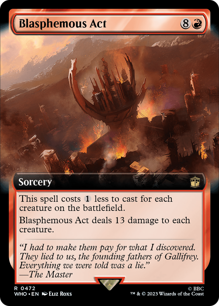 Blasphemous Act (Extended Art) (472) [Doctor Who] - Deck Out Gaming