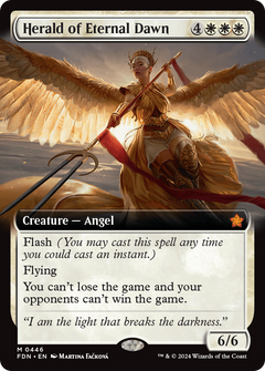 Herald of Eternal Dawn (Extended Art) (446) [Foundations] - Deck Out Gaming