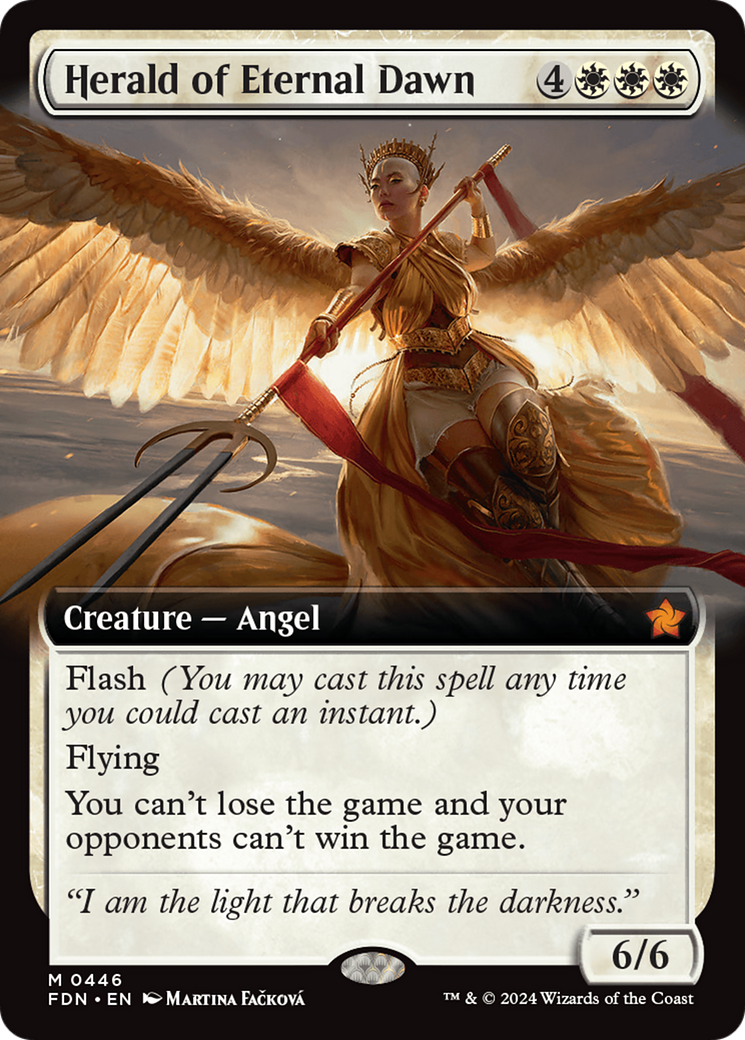 Herald of Eternal Dawn (Extended Art) (446) [Foundations] - Deck Out Gaming