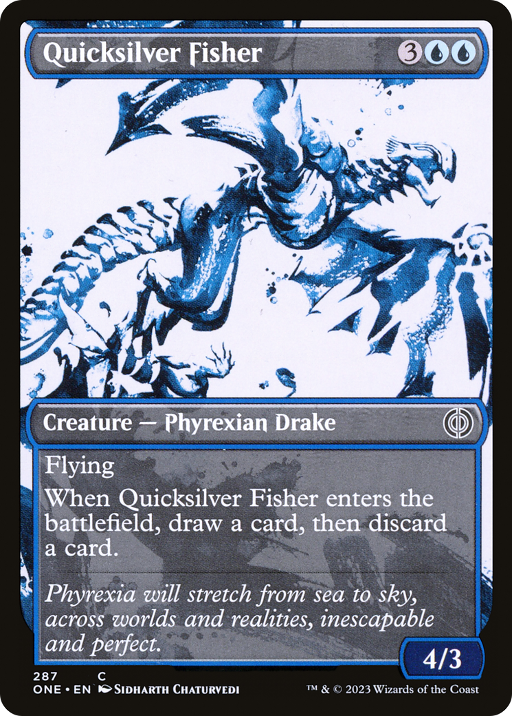 Quicksilver Fisher (Showcase) (287) [Phyrexia: All Will Be One] foil - Deck Out Gaming