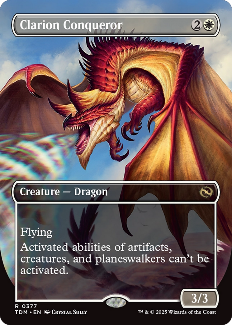 Clarion Conqueror (Borderless) (377) [Tarkir: Dragonstorm] - Deck Out Gaming