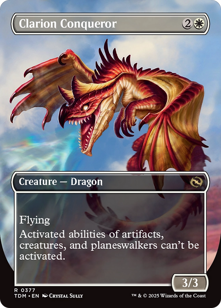 Clarion Conqueror (Borderless) (377) [Tarkir: Dragonstorm] - Deck Out Gaming