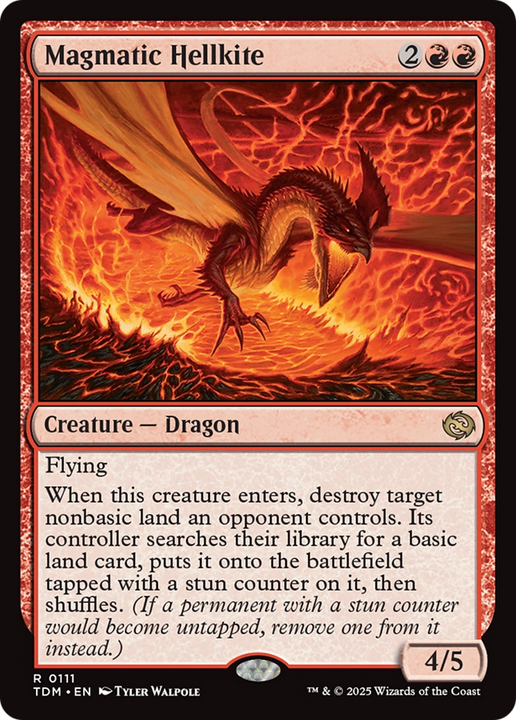Magmatic Hellkite (111) [Tarkir: Dragonstorm] foil - Deck Out Gaming