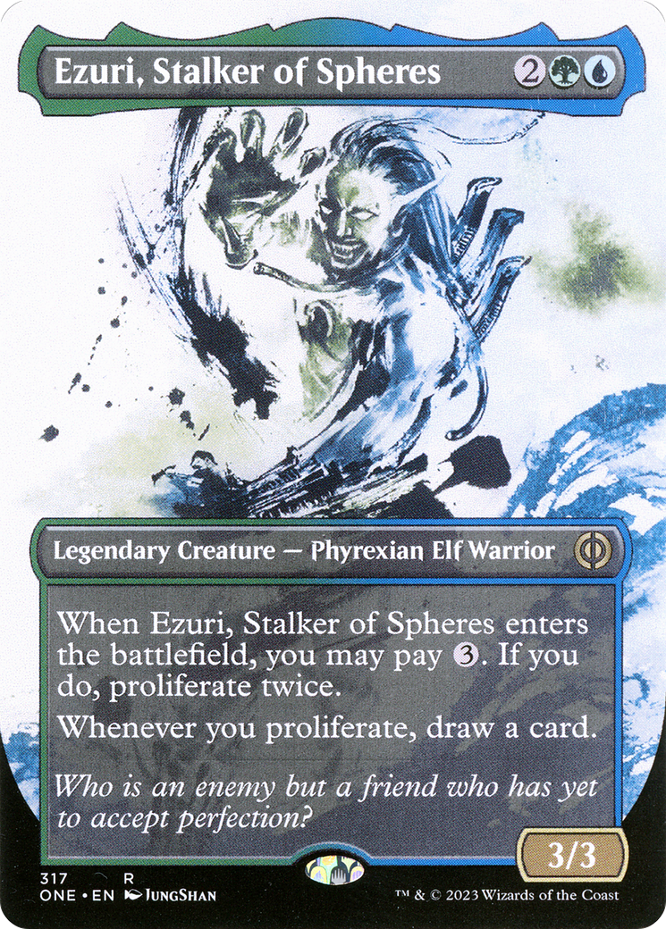 Ezuri, Stalker of Spheres (Showcase) (317) [Phyrexia: All Will Be One] - Deck Out Gaming