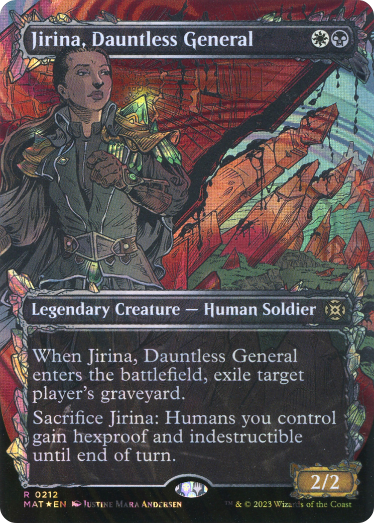 Jirina, Dauntless General (Halo Foil) (212) [March of the Machine: The Aftermath] foil - Deck Out Gaming