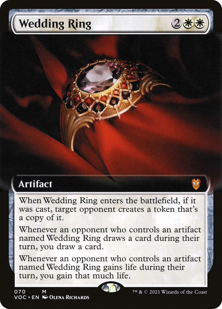 Wedding Ring (Extended Art) (70) [Commander: Innistrad: Crimson Vow] - Deck Out Gaming