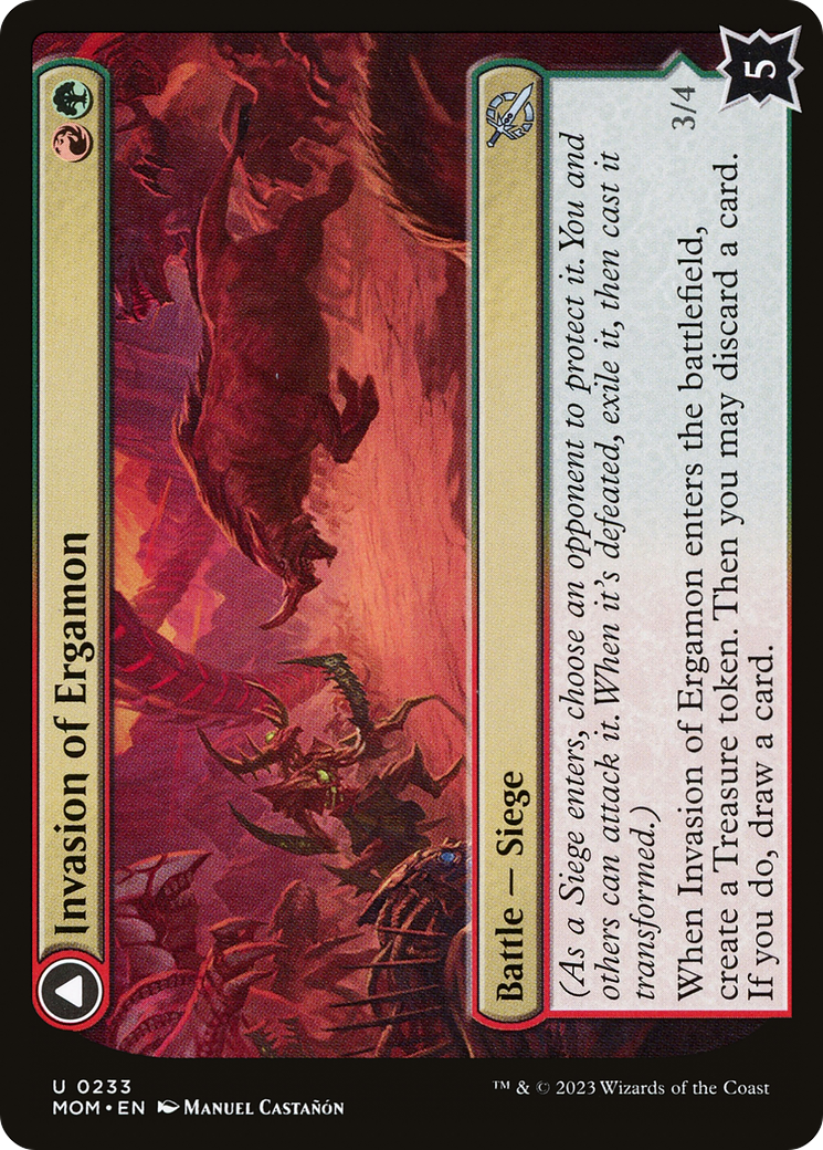 Invasion of Ergamon (233) [March of the Machine] foil - Deck Out Gaming