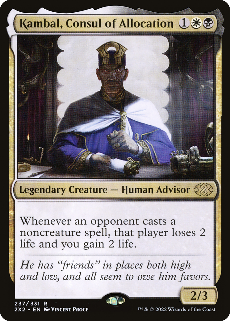 Kambal, Consul of Allocation (237) [Double Masters 2022] foil - Deck Out Gaming