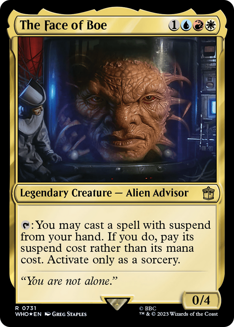 The Face of Boe (Surge Foil) (731) [Doctor Who] foil - Deck Out Gaming