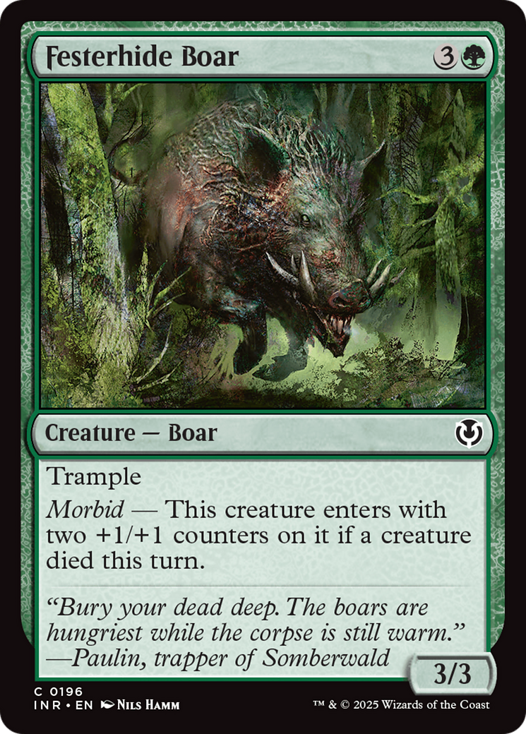 Festerhide Boar (196) [Innistrad Remastered] foil - Deck Out Gaming