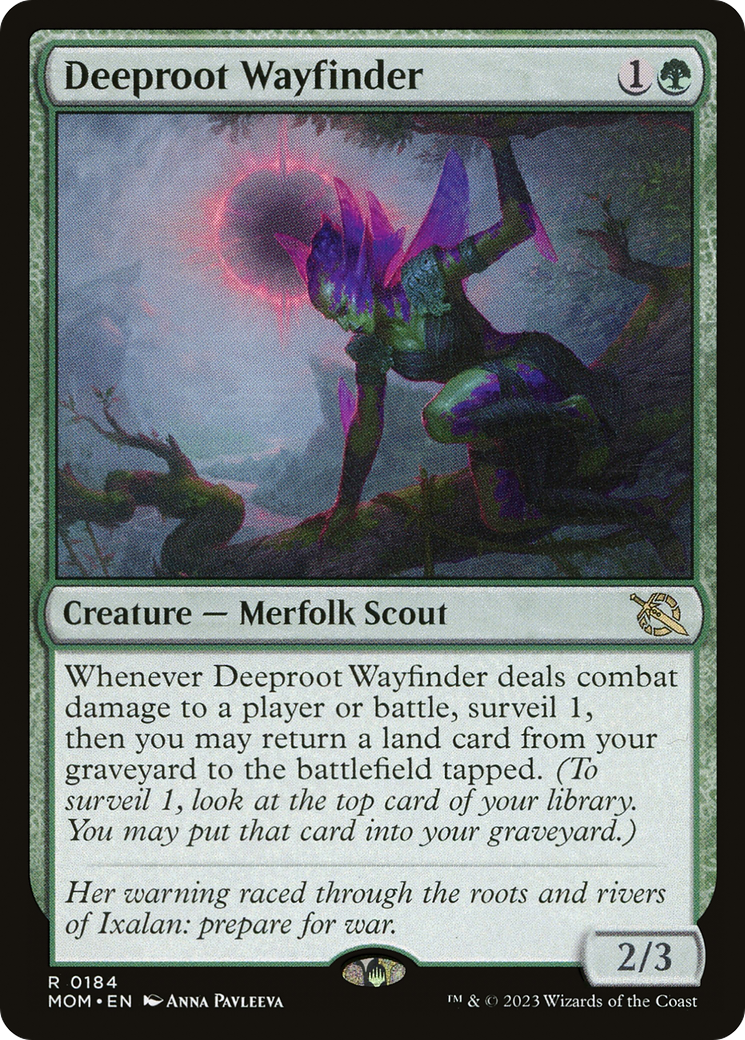 Deeproot Wayfinder (184) [March of the Machine] foil - Deck Out Gaming