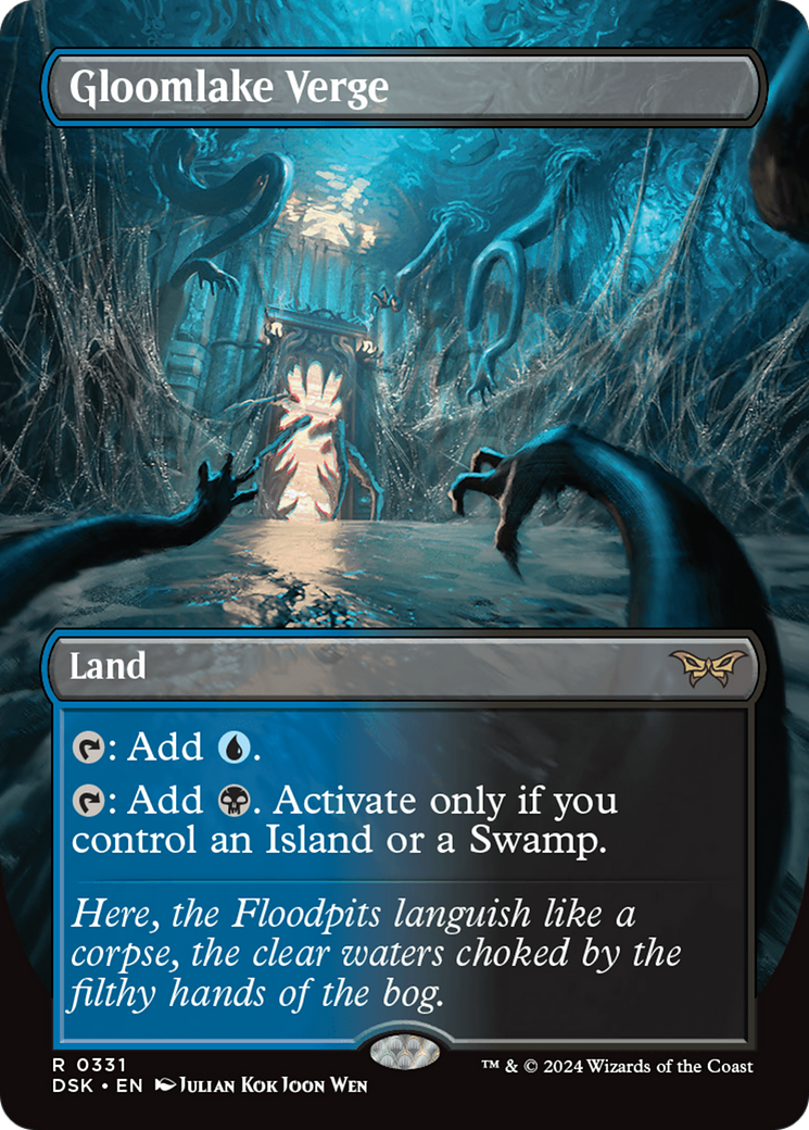 Gloomlake Verge (Borderless) (331) [Duskmourn: House of Horror] foil - Deck Out Gaming