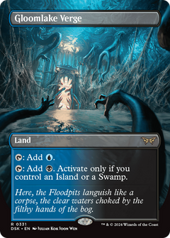 Gloomlake Verge (Borderless) (331) [Duskmourn: House of Horror] foil - Deck Out Gaming