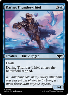 Daring Thunder-Thief (41) [Outlaws of Thunder Junction] foil - Deck Out Gaming