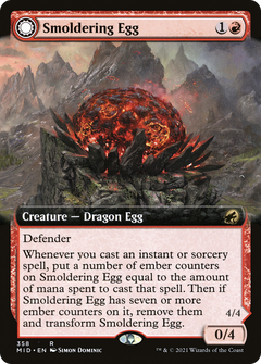 Smoldering Egg (Extended Art) (358) [Innistrad: Midnight Hunt] - Deck Out Gaming