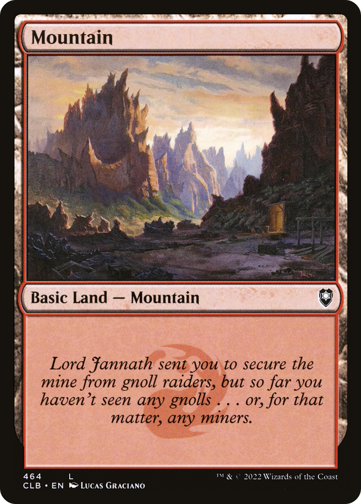 Mountain (464) (464) [Commander Legends: Battle for Baldur's Gate] foil - Deck Out Gaming