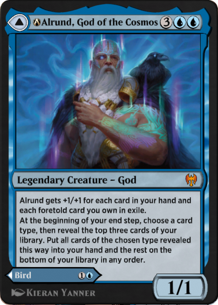A-Alrund, God of the Cosmos // A-Hakka, Whispering Raven (A-40) [Kaldheim] - Deck Out Gaming