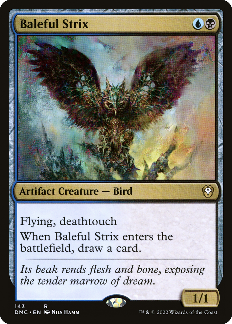 Baleful Strix (143) [Dominaria United Commander] - Deck Out Gaming