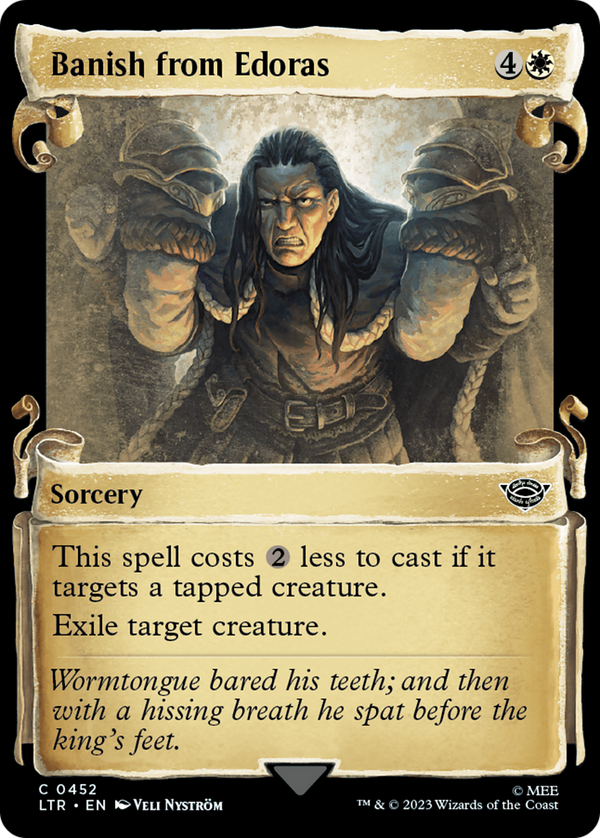 Banish from Edoras (Showcase Scrolls) (452) [The Lord of the Rings: Tales of Middle-earth] - Deck Out Gaming