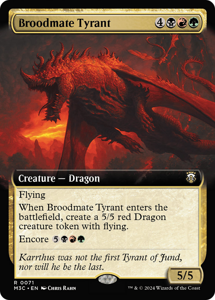 Broodmate Tyrant (Extended Art) (71) [Modern Horizons 3 Commander] - Deck Out Gaming