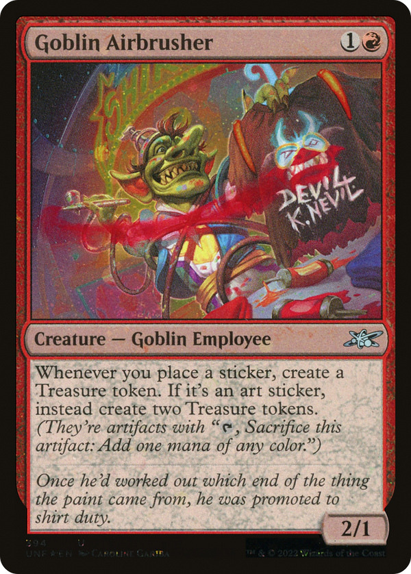 Goblin Airbrusher (Galaxy Foil) (394) [Unfinity] foil - Deck Out Gaming