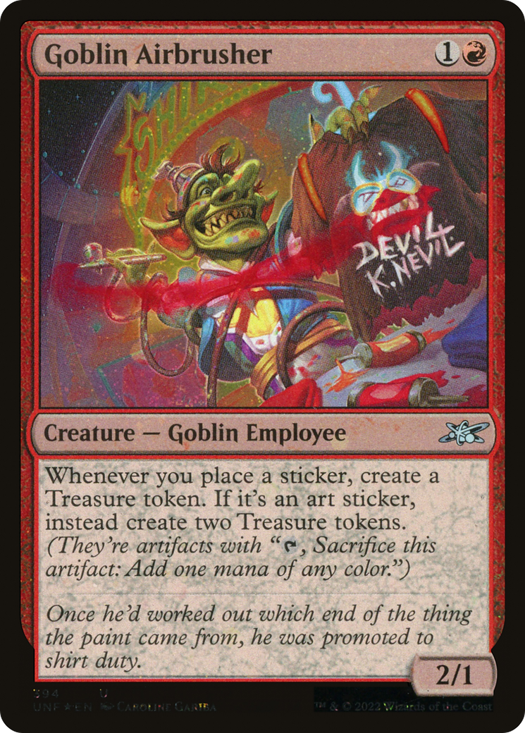 Goblin Airbrusher (Galaxy Foil) (394) [Unfinity] foil - Deck Out Gaming