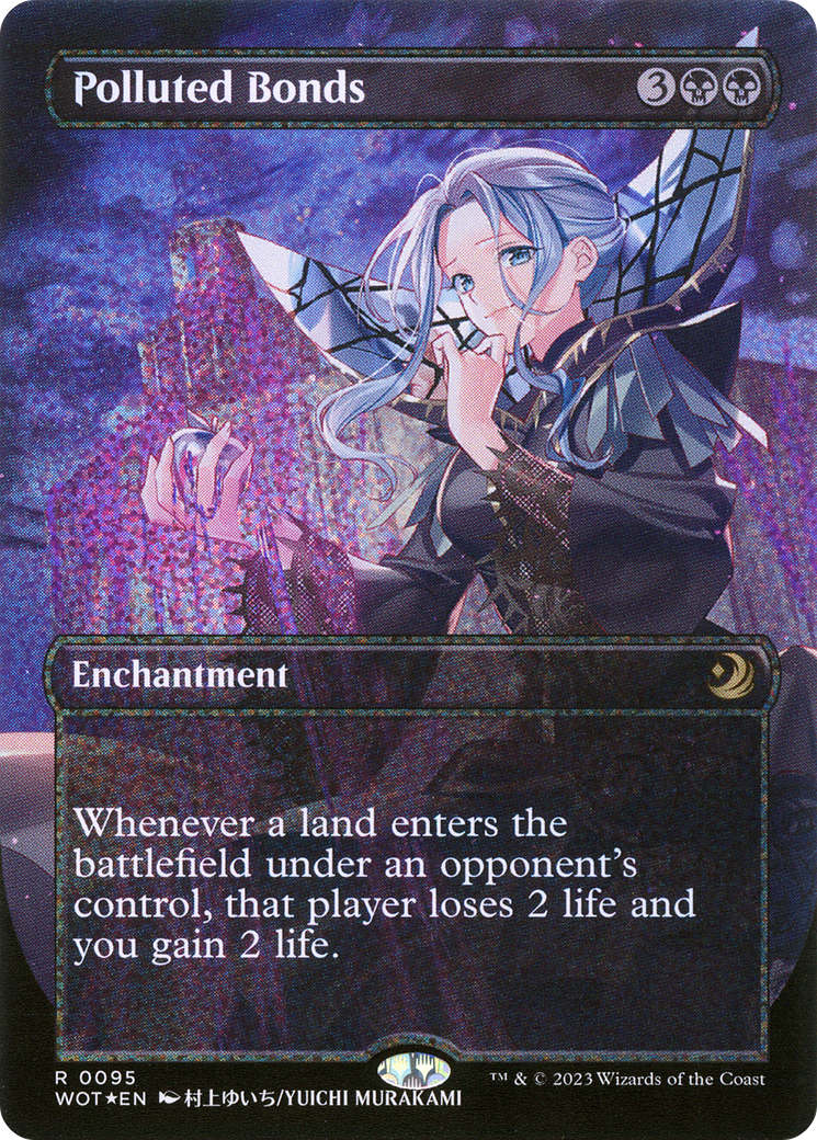 Polluted Bonds (Anime Borderless) (Confetti Foil) (95) [Wilds of Eldraine: Enchanting Tales] foil - Deck Out Gaming