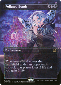 Polluted Bonds (Anime Borderless) (Confetti Foil) (95) [Wilds of Eldraine: Enchanting Tales] foil - Deck Out Gaming
