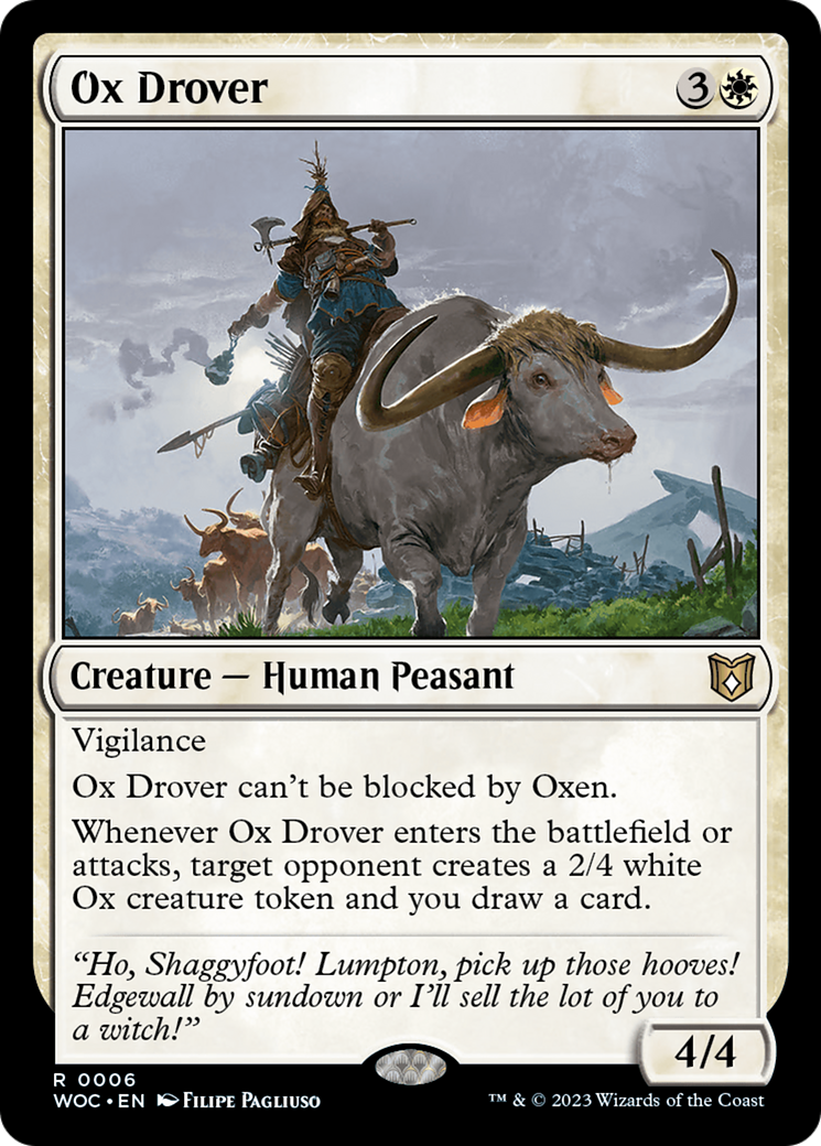 Ox Drover (6) [Wilds of Eldraine Commander] - Deck Out Gaming