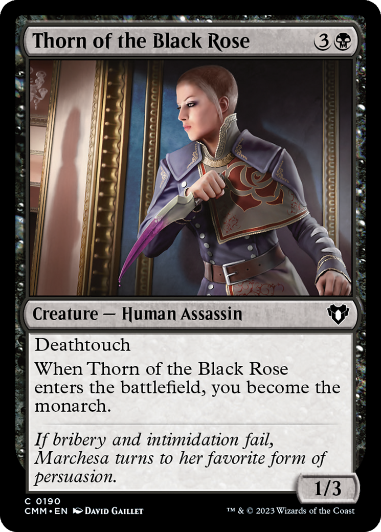 Thorn of the Black Rose (190) [Commander Masters] foil - Deck Out Gaming