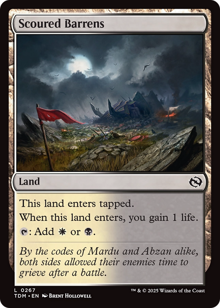 Scoured Barrens (267) [Tarkir: Dragonstorm] - Deck Out Gaming