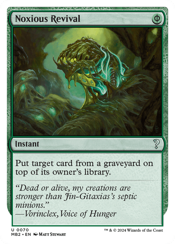 Noxious Revival (White Border) (70) [Mystery Booster 2] - Deck Out Gaming