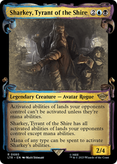 Sharkey, Tyrant of the Shire (Showcase Scrolls) (680) [The Lord of the Rings: Tales of Middle-earth] foil - Deck Out Gaming