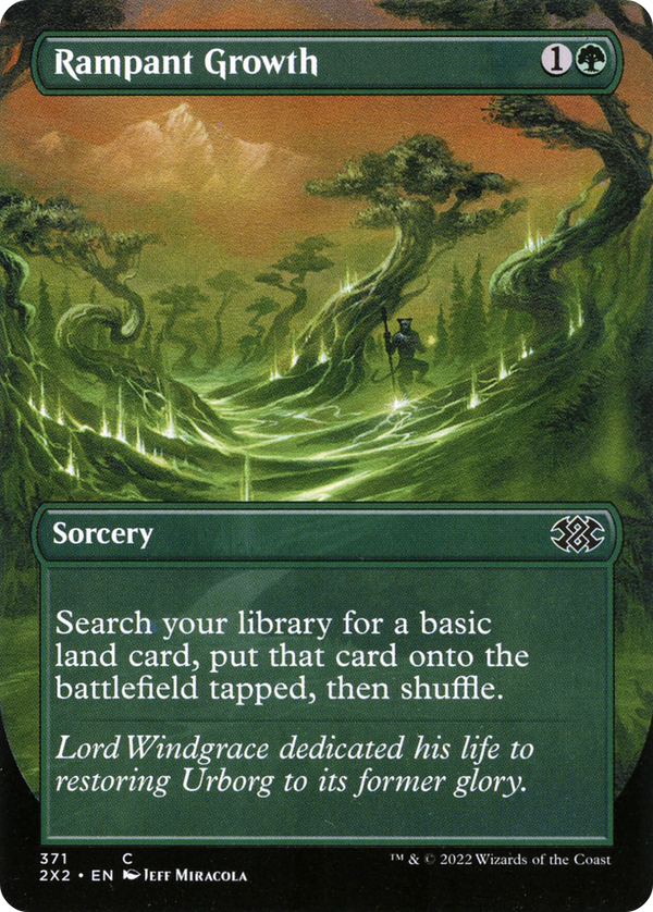 Rampant Growth (Borderless) (371) [Double Masters 2022] foil - Deck Out Gaming