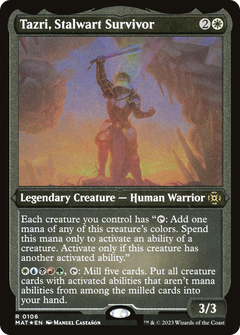 Tazri, Stalwart Survivor (106) [March of the Machine: The Aftermath] etched - Deck Out Gaming