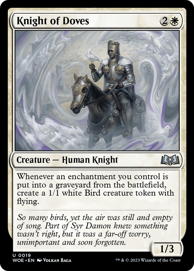 Knight of Doves (19) [Wilds of Eldraine] foil - Deck Out Gaming