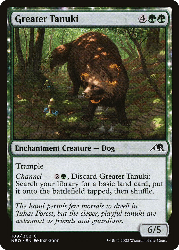 Greater Tanuki (189) [Kamigawa: Neon Dynasty] foil - Deck Out Gaming
