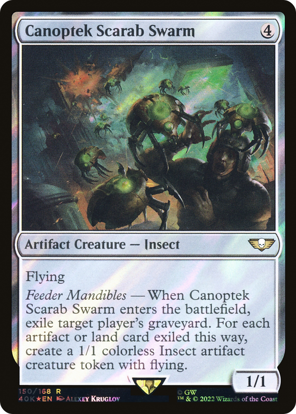 Canoptek Scarab Swarm (Surge Foil) (150) [Warhammer 40,000 Commander] foil - Deck Out Gaming