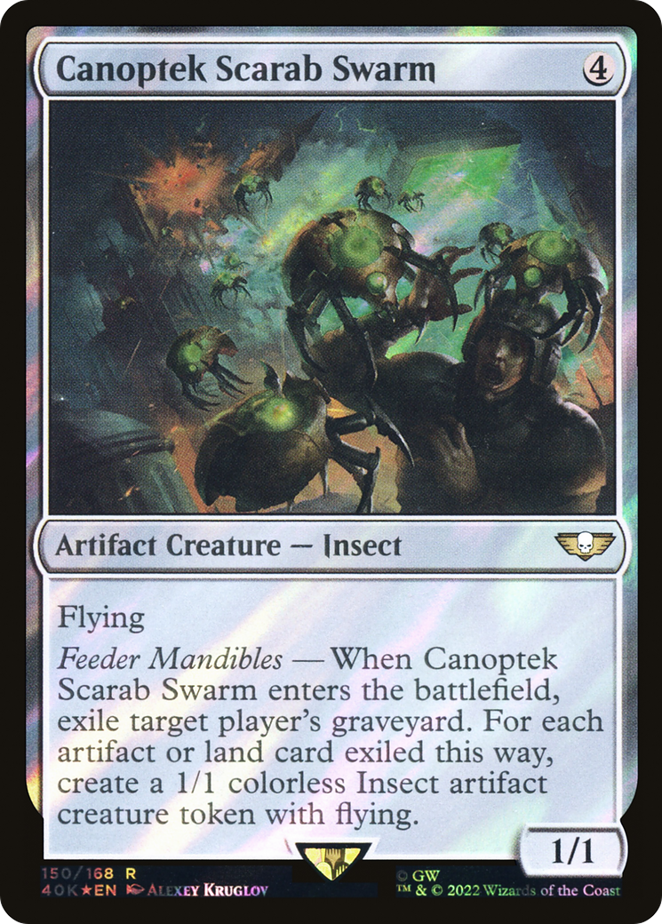 Canoptek Scarab Swarm (Surge Foil) (150) [Warhammer 40,000 Commander] foil - Deck Out Gaming