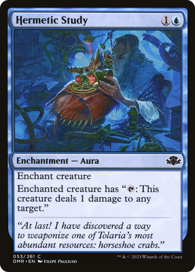 Hermetic Study (53) [Dominaria Remastered] - Deck Out Gaming