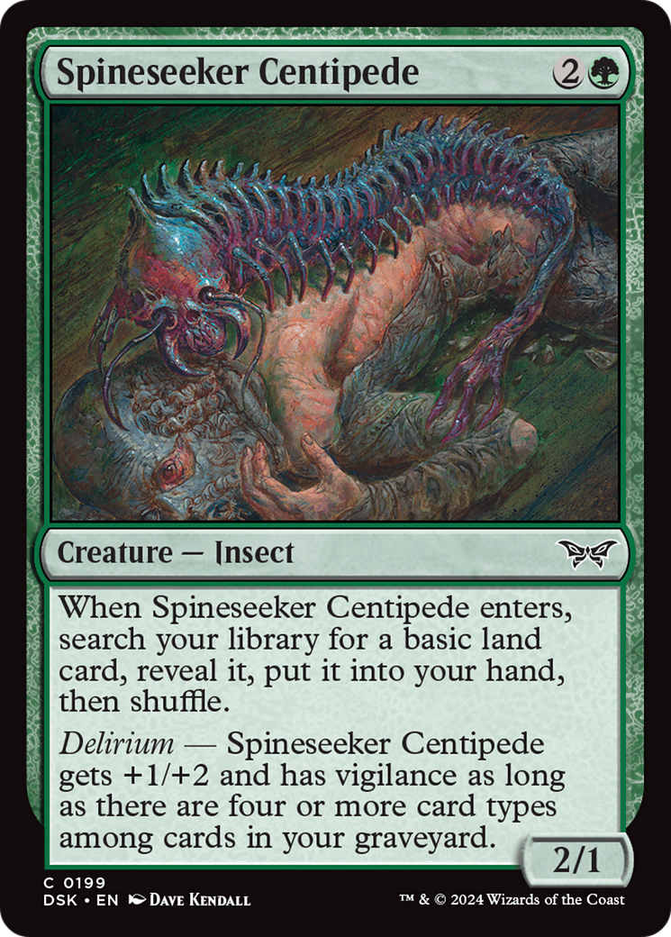 Spineseeker Centipede (199) [Duskmourn: House of Horror] - Deck Out Gaming