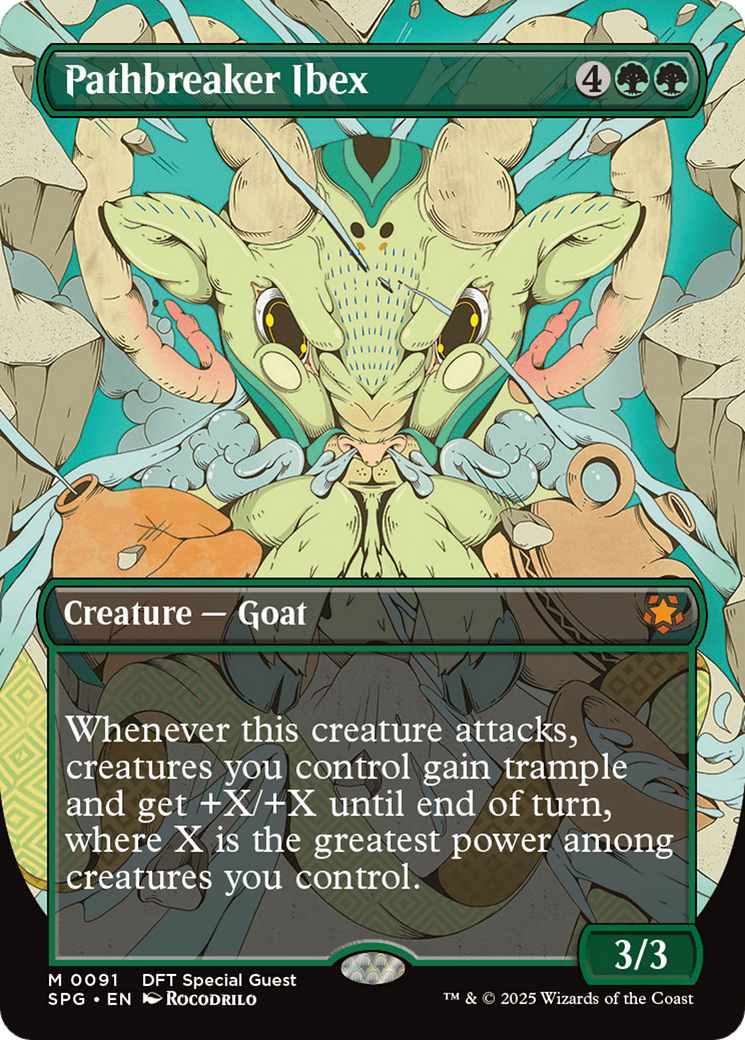 Pathbreaker Ibex (Borderless) (91) [Special Guests] foil - Deck Out Gaming