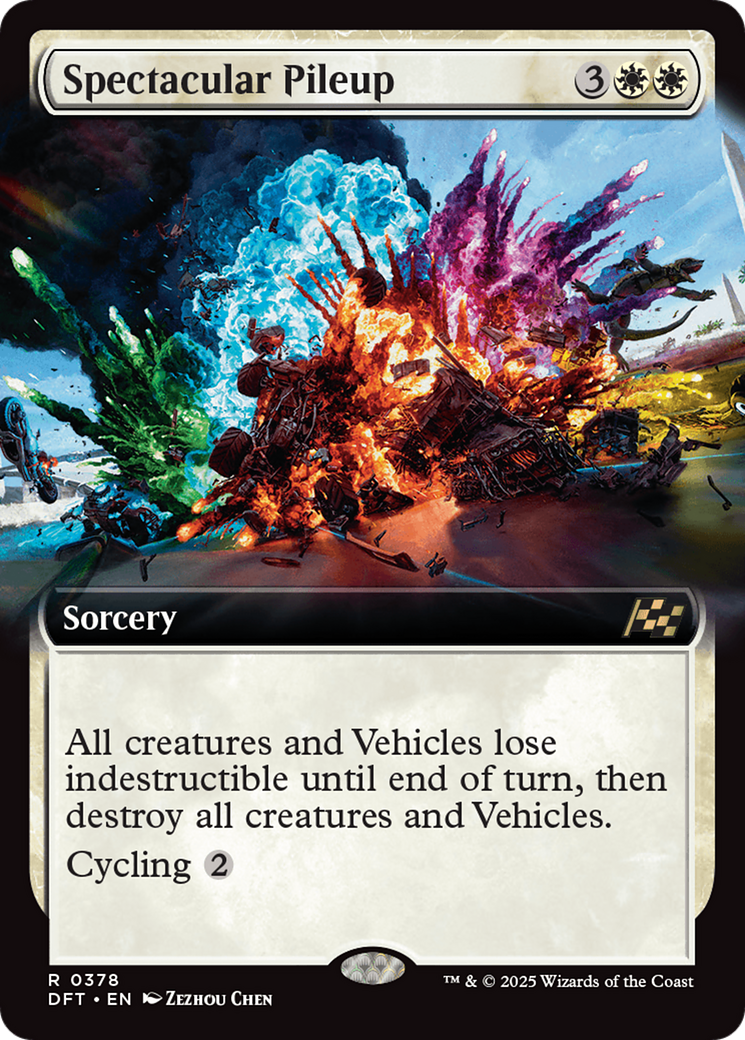 Spectacular Pileup (Extended Art) (378) [Aetherdrift] - Deck Out Gaming