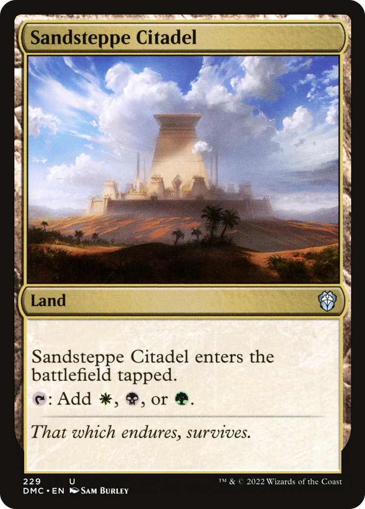 Sandsteppe Citadel (229) [Dominaria United Commander] - Deck Out Gaming
