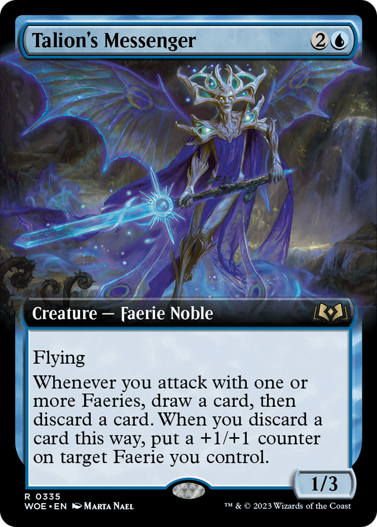 Talion's Messenger (Extended Art) (335) [Wilds of Eldraine] foil - Deck Out Gaming