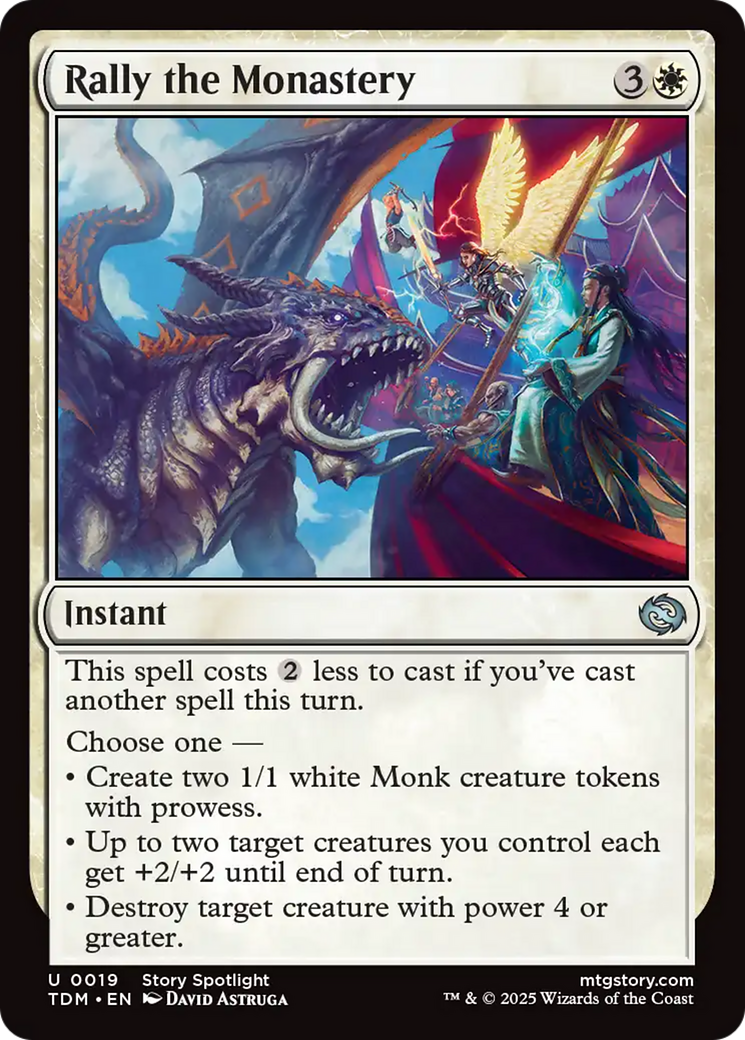 Rally the Monastery (19) [Tarkir: Dragonstorm] foil - Deck Out Gaming