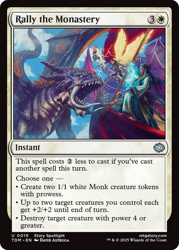 Rally the Monastery (19) [Tarkir: Dragonstorm] foil - Deck Out Gaming